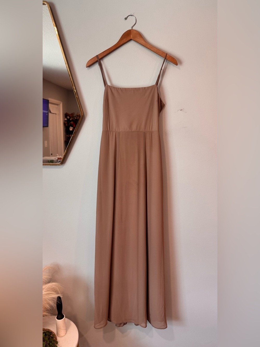 Show Me Your MuMu Tan Slip Maxi Dress